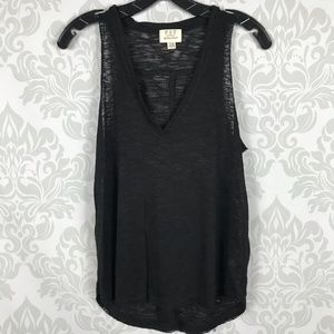 PST Project Social T Black Tank Top SZ S